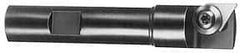 APT - 9/16" Cut Diam, 1/2" Shank Diam, 3" OAL, Indexable Square Shoulder End Mill - TPG 221, TPG 222, TPG 223 Inserts, Weldon Shank, 90° Lead Angle, Series Tri-Dex - Caliber Tooling