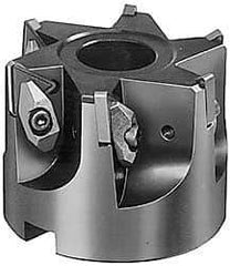 APT - 10 Inserts, 8" Cut Diam, 2-1/2" Arbor Diam, 2-3/4" Max Depth of Cut, Indexable Square-Shoulder Face Mill - 0/90° Lead Angle, 2-3/4" High, TNMG 43. Insert Compatibility, Series DM - Caliber Tooling