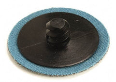 Superior Abrasives - 2" Disc Diam, 60 Grit, Zirconia Alumina Quick Change Disc - Type R Attaching System, Coated, Medium Grade - Caliber Tooling