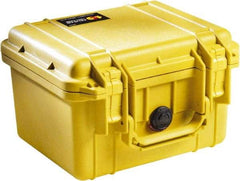 Pelican Products, Inc. - 9-11/16" Wide x 6-7/8" High, Clamshell Hard Case - Yellow, Polyethylene - Caliber Tooling