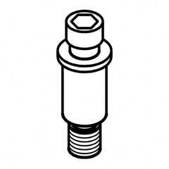 Kennametal - M4x0.5 Thread, Lock Pin for Indexable Turning Tools - Series Kenloc - Caliber Tooling