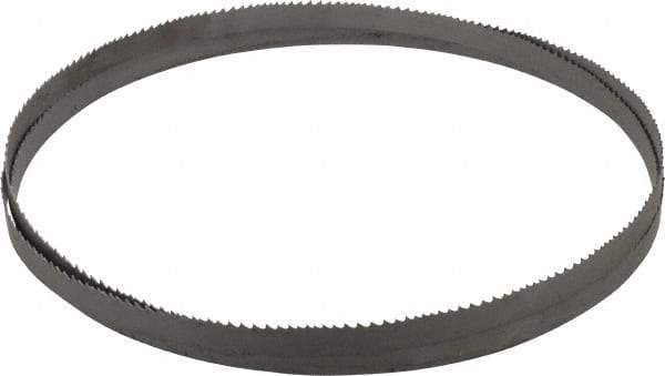 Irwin Blades - 6 to 10 TPI, 7' 5" Long x 1/2" Wide x 0.025" Thick, Welded Band Saw Blade - Bi-Metal, Toothed Edge - Caliber Tooling