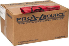 PRO-SOURCE - 35 Gal Capacity, Red, LLD, Hazardous Waste Bag - 1.2 mil Thick x 31" Wide x 43" High, Flat Pack - Caliber Tooling