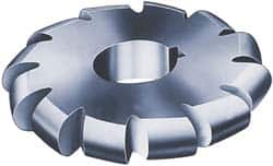 Value Collection - 3/8" Radius, 3-3/4" Diam, 12 Teeth, Arbor Connection, High Speed Steel Convex Radius Cutter - Form Relieved Relief, Bright Finish - Caliber Tooling