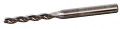 Kennametal - 9.5mm 130° Solid Carbide Jobber Drill - Bright Finish, Right Hand Cut, Spiral Flute, Straight Shank, 103mm OAL, Standard Point - Caliber Tooling