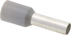 ACI - 12 AWG, Partially Insulated, Crimp Electrical Wire Ferrule - 10mm Long x 3.2mm Diameter Pin, 17-1/2mm Overall Length - Caliber Tooling