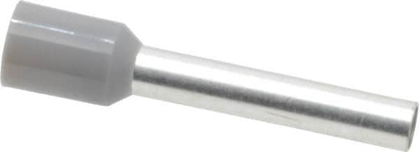 ACI - 12 AWG, Partially Insulated, Crimp Electrical Wire Ferrule - 18mm Long x 3.2mm Diameter Pin, 25-1/2mm Overall Length - Caliber Tooling