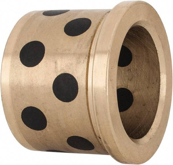 Dayton Lamina - 1-1/4" ID x 1-3/8" OAL, Aluminum Bronze, Die & Mold Shoulder Bushing - Shoulder, 1-5/8" Bottom OD, 1-5/8" Top OD, 1.8" Collar OD, 1-3/16" Above Collar - Caliber Tooling