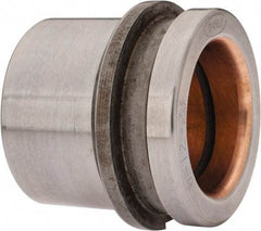 Dayton Lamina - 1-1/2" ID x 2" OAL, Steel, Bronze Plated Die & Mold Shoulder Bushing - Short Shoulder, 2.19" Bottom OD, 2" Top OD, 2.345" Collar OD, 13/16" Under Collar, 1-3/16" Above Collar - Caliber Tooling