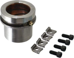 Dayton Lamina - 2" ID x 2-5/8" OAL, Steel, Bronze Plated Die & Mold Shoulder Bushing - Short Shoulder, 2.909" Bottom OD, 2-1/2" Top OD, 3.064" Collar OD, 1" Under Collar, 1-5/8" Above Collar - Caliber Tooling