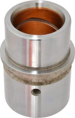 Dayton Lamina - 1-1/2" ID x 3-3/16" OAL, Steel, Bronze Plated Die & Mold Shoulder Bushing - Shoulder, 2.19" Bottom OD, 2" Top OD, 2.345" Collar OD, 2" Under Collar, 1-3/16" Above Collar - Caliber Tooling