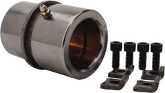 Dayton Lamina - 1-3/4" ID x 3-3/8" OAL, Steel, Bronze Plated Die & Mold Shoulder Bushing - Shoulder, 2-1/2" Bottom OD, 2-1/4" Top OD, 2.658" Collar OD, 2" Under Collar, 1-3/8" Above Collar - Caliber Tooling