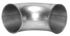 Made in USA - 5" ID Galvanized Duct 30° Elbow - 6.55" Long, 22 Gage - Caliber Tooling