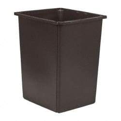 Rubbermaid - 56 Gal Brown Rectangle Trash Can - Polyethylene, 31-1/8" High x 25-1/2" Long x 22-3/4" Wide - Caliber Tooling