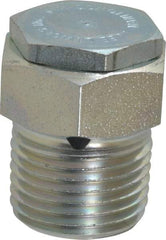 LDI Industries - 1/2 Thread, Steel, Zinc Plated, Filter Vent - 1-7/32" High, 1-15/16" Hex Flats Diam - Caliber Tooling