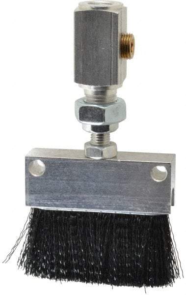 LDI Industries - 2-1/4" Long Brush, 2-1/4" Width/Diam, PTF Thread Oil Reservoir Lubrication Brushes - 1-5/32" Bristle Length, 250°F, 3" Length Under Mounting Thread, Straight Shank - Caliber Tooling