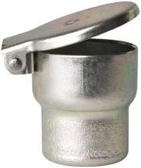 Gits - Steel, Zinc Plated, Shoulder Drive One Piece, Straight Oil Hole Cover - 1.003-1.005" Drive Diam, 1" Drive-In Hole Diam, 19/32" Drive Length, 1-5/16" Overall Height - Caliber Tooling