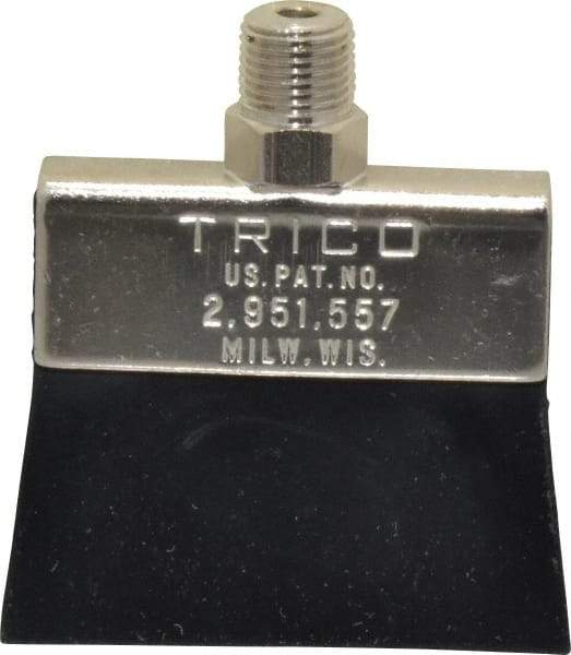 Trico - 2" Long Brush, 2" Width/Diam, NPT Thread Oil Reservoir Lubrication Brushes - 200°F, 2-5/16" Length Under Mounting Thread, Straight Shank - Caliber Tooling