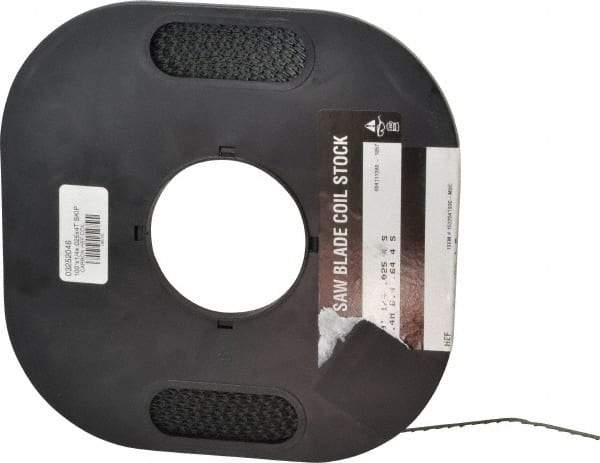 M.K. MORSE - 1/4" x 100' x 0.025" Carbon Steel Band Saw Blade Coil Stock - 4 TPI, Toothed Edge, Skip Form, Raker Set, Flexible Back, Constant Pitch, - Caliber Tooling