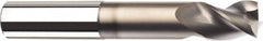 SGS - 1/2", 2 Flute, Single End, Solid Carbide, 0.02" Corner Radius End Mill - 3" OAL, 45° Helix, Right Hand Flute, 3/4" LOC, Right Hand Cut, 1-1/2" Extended Reach - Caliber Tooling