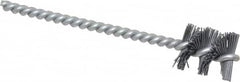 Osborn - 0.89" Diam Helical Nylon Tube Brush - 1" Brush Length, 5" OAL, 0.228" Diam Shank - Caliber Tooling