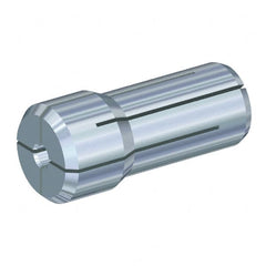 Kennametal - 0.0787 Inch, 1.65 to 2 mm Collet Capacity, Series DA000 Double Angle Collet - 0.66 Inch Overall Length, 0.27 Inch Overall Diameter, 0.001 Inch TIR - Exact Industrial Supply