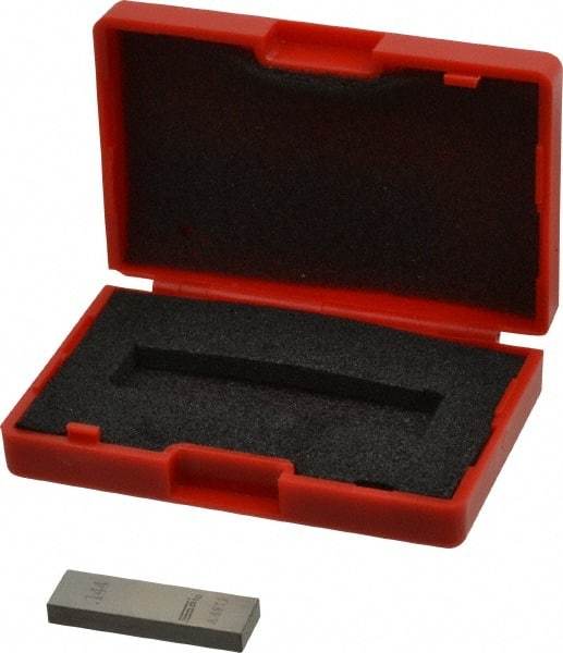 SPI - 0.144" Rectangular Steel Gage Block - Accuracy Grade 0, Includes NIST Traceability Certification - Caliber Tooling