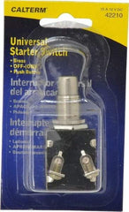 Gardner Bender - 12 Volt, 15 Amp, UniVoltersal Starter Switch - Momentary On Sequence, 1 Switch, Gold/Silver - Caliber Tooling