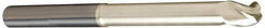 Accupro - 1" Diam, 1-1/4" LOC, 3 Flute Solid Carbide Ball End Mill - ZrN Finish, Single End, 5" OAL, 1" Shank Diam, Spiral Flute - Caliber Tooling