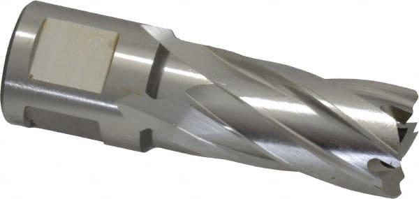 Hougen - 21/32" Diam x 1" Deep High Speed Steel Annular Cutter - Caliber Tooling