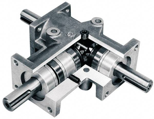 Browning - 1:1, 3 Input Horsepower, 106 Lbs. Max Torque, Speed Reducer - 3/4" Shaft Diam, 5.984" Long x 2.83" Wide x 2.992" High, 8.8 In/Lb. Min Torque, 1/4 HP Min Input - Caliber Tooling