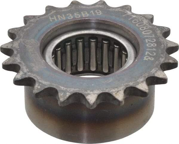 Browning - 2.47" Outside Diam, Steel, Chain Idler Sprocket - Chain Size 35 - Caliber Tooling