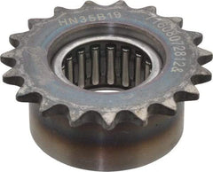 Browning - 2.47" Outside Diam, Steel, Chain Idler Sprocket - Chain Size 35 - Caliber Tooling