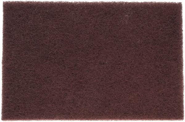 3M - Very Fine Grade, Aluminum Oxide Hand Pad - Maroon, 6" Wide x 9" Long, Nonwoven - Caliber Tooling