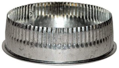 Made in USA - 8" ID Galvanized Duct Tee Cover with Crimp - Standard Gage, 30 Piece - Caliber Tooling