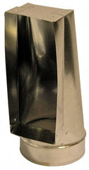 Made in USA - 6" ID Galvanized Duct End Register Boot - 10" Long x 6" Wide, Standard Gage, 20 Piece - Caliber Tooling