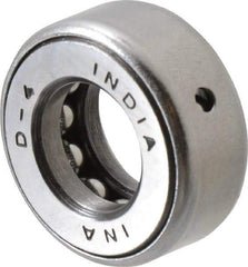 INA Bearing - 11/16" Inside x 1.344" Outside Diam, 9/16" Thick, Steel Ball Thrust Bearing - 6,700 Lbs. Static Capacity, 4,100 Max Pressure x Velocity - Caliber Tooling