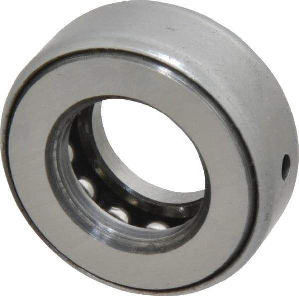 INA Bearing - 3/4" Inside x 1-15/32" Outside Diam, 9/16" Thick, Steel Ball Thrust Bearing - 7,300 Lbs. Static Capacity, 4,250 Max Pressure x Velocity - Caliber Tooling