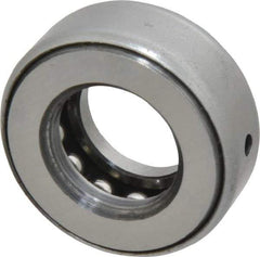 INA Bearing - 3/4" Inside x 1-15/32" Outside Diam, 9/16" Thick, Steel Ball Thrust Bearing - 7,300 Lbs. Static Capacity, 4,250 Max Pressure x Velocity - Caliber Tooling