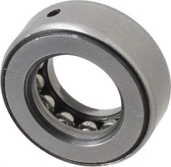 INA Bearing - 13/16" Inside x 1-15/32" Outside Diam, 9/16" Thick, Steel Ball Thrust Bearing - 7,300 Lbs. Static Capacity, 4,250 Max Pressure x Velocity - Caliber Tooling