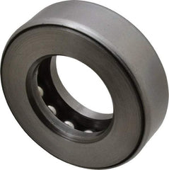 INA Bearing - 1-1/4" Inside x 2-11/32" Outside Diam, 3/4" Thick, Steel Ball Thrust Bearing - 18,800 Lbs. Static Capacity, 9,300 Max Pressure x Velocity - Caliber Tooling