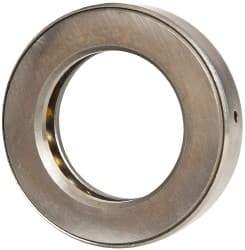 INA Bearing - 2-11/16" Inside x 4.344" Outside Diam, 1" Thick, Steel Ball Thrust Bearing - 49,000 Lbs. Static Capacity, 18,100 Max Pressure x Velocity - Caliber Tooling