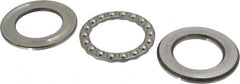 INA Bearing - 2" Inside x 3-11/32" Outside Diam, 13/16" Thick, Steel Ball Thrust Bearing - 22,600 Lbs. Static Capacity, 9,200 Max Pressure x Velocity - Caliber Tooling