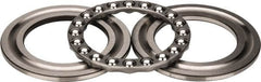 INA Bearing - 3" Inside x 4-23/32" Outside Diam, 1" Thick, Steel Ball Thrust Bearing - 44,500 Lbs. Static Capacity, 16,600 Max Pressure x Velocity - Caliber Tooling