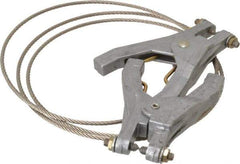 Hubbell Workplace - 19 AWG, 5 Ft., Hand Clamp, Grounding Cable with Clamps - Noninsulated, Includes 2 Hand Clamps - Caliber Tooling