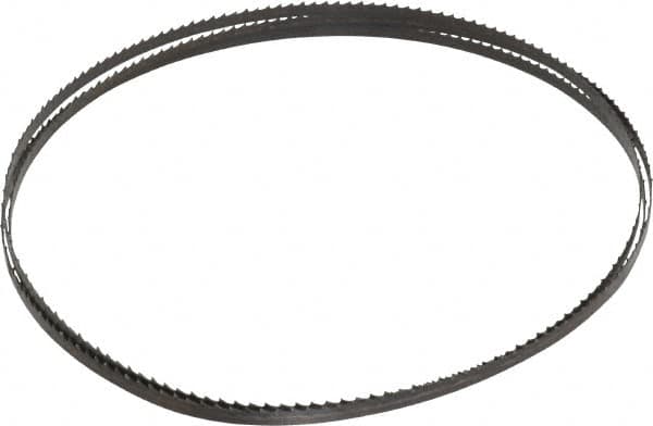 Starrett - 6 TPI, 6' 8" Long x 1/4" Wide x 0.025" Thick, Welded Band Saw Blade - Carbon Steel, Toothed Edge, Raker Tooth Set, Flexible Back, Contour Cutting - Caliber Tooling