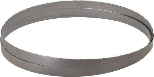 Starrett - 10 to 14 TPI, 9' Long x 3/4" Wide x 0.035" Thick, Welded Band Saw Blade - Bi-Metal, Toothed Edge, Raker Tooth Set, Contour Cutting - Caliber Tooling