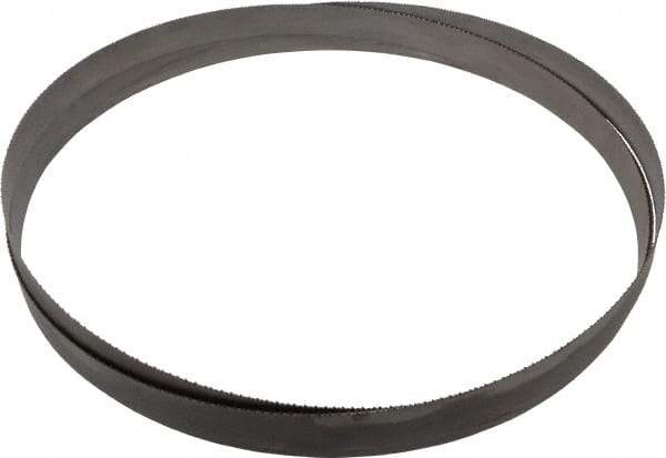 Starrett - 10 to 14 TPI, 12' Long x 1" Wide x 0.035" Thick, Welded Band Saw Blade - Bi-Metal, Toothed Edge, Raker Tooth Set, Contour Cutting - Caliber Tooling