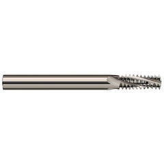 Harvey Tool - 7/16-14 Internal/External 14 TPI 5/16" Shank 4-Flute Solid Carbide Helical Flute Thread Mill - Exact Industrial Supply