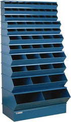 Stackbin - 11 Bin, Shelving Unit with Openings & Base - 37" Wide x 76" High - Caliber Tooling